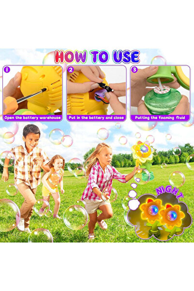 China Made آلة صنع فقاعات عباد الشمس للأطفال