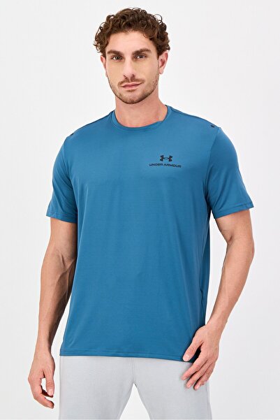 Under Armour Men Sportswear Fit Short Sleeve Training T-Shirt, Teal Blue