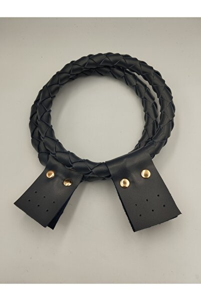 Zeyora 15 cm Leather Round Bag Handle, Bag Accessory