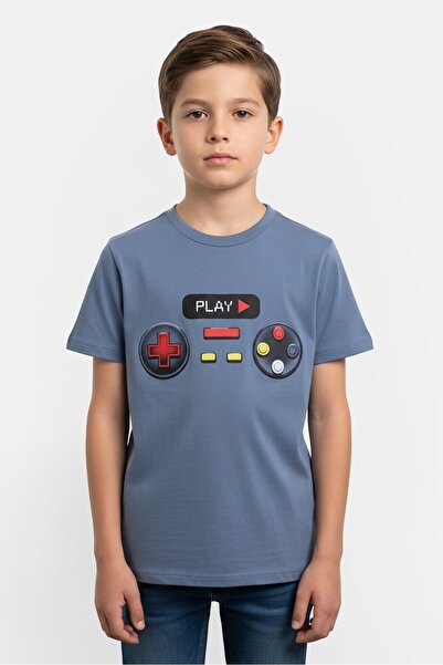 The Children's Place Kids Boy Crew Neck Graphic Print Short Sleeve T-Shirt, S...