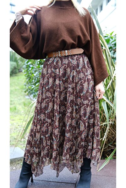 SERENCEE ASİMETRİK KESİM KROŞ ETEK