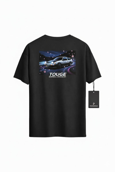 PERISENSE تي شيرت للجنسين من TOUGE KING مطبوع مصنوع من القطن الممشط الفاخر قص...