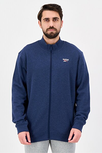 Reebok Men Sportswear Fit Long Sleeve Outdoor Track Jacket, Navy