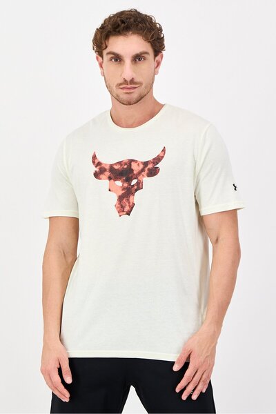 Under Armour تيشيرت رجالي فضفاض بأكمام قصيرة من بروجكت روك، مناسب للأنشطة الخ...