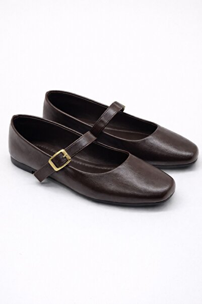 Moda Frato Sh-950 Buckle Ballerina Casual Women's Shoes Mary Jane Home Baller...