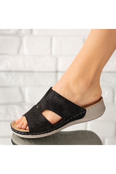 Sofia Store Women's slippers made of perforated eco-leather Tatiana