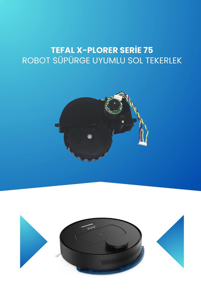 ELECTROLL Roata stângă compatibilă cu aspiratorul robot Tefal X-plorer Serie 75