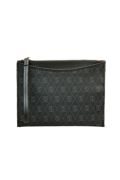 Shkup Women's Patterned Zippered Portfolio Bag with Wrist Strap - Casual & St...