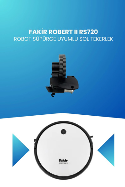 ELECTROLL Roata stângă compatibilă cu aspiratorul robot Fakir Robert II Rs720