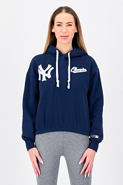Champion Women Sportswear Fit Long Sleeve Outdoor Hoodie, Navy