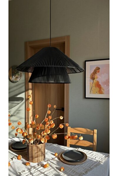 CASA NESTİ Aplik El Örgüsü Duvar Lambası E27 Duy Ampul Dahil bohem ip abajur ...