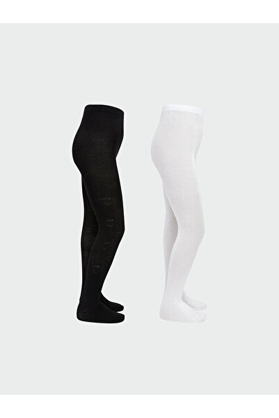LC Waikiki Girls Tights, Patterned, 2-Pack