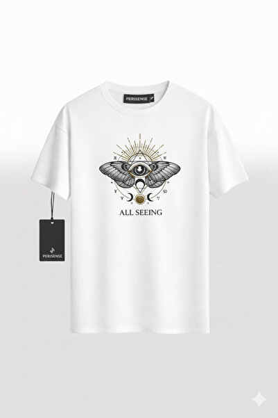 YRN COLLECTION Tricou oversize unisex din bumbac pieptănat premium, cu imprim...