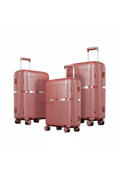 VELMORE 3 Piece Polypropylene Hard Side Luggage Set - 20", 24", 28"