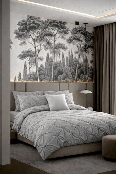 TALIDA HOME PLEATED LINEN SET 6 PIECES