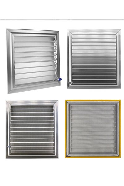 Rayko (Width 35cm X Height 40cm) Aluminum Bathroom Vent – Anodized Finish – M...