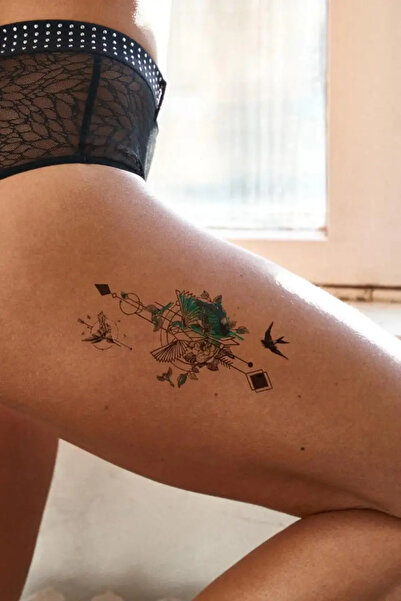 Stone Family Geçici Kuş Figürlü Dövme Tattoo