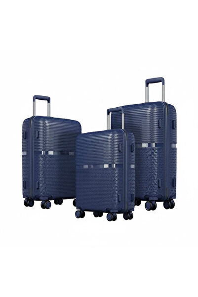 VELMORE 3 Piece Polypropylene Hard Side Luggage Set - 20", 24", 28"