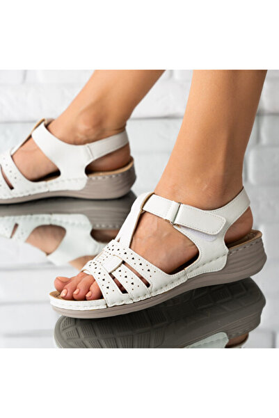 Sofia Store Sandale dama din piele ecologica perforata Ramona