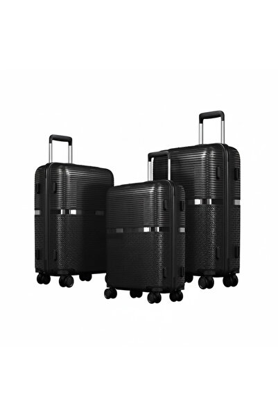 VELMORE 3 Piece Polypropylene Hard Side Luggage Set - 20", 24", 28"
