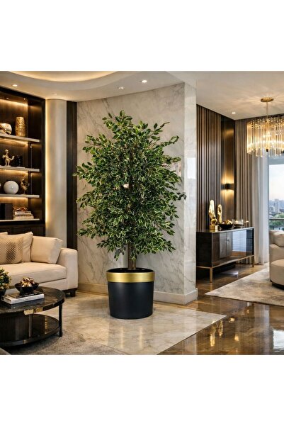 Altun Çiçekcilik Benjamin Ağacı 150 Cm Lux Metal Dahil