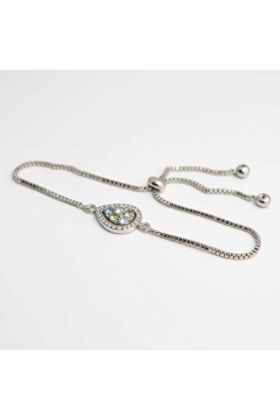 EleganTrend Women's Bracelet with Adjustable Drop Pendant