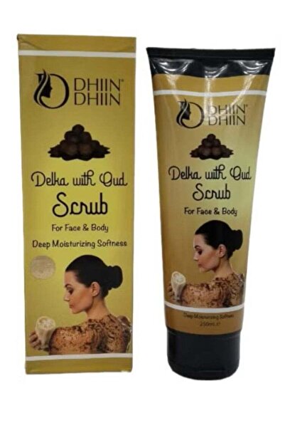 delka مقشر مرطب عميق للوجه والجسم برائحة العود 250 مل
