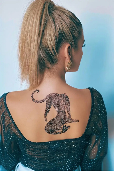 Stone Family Geçici Leopar Dövme Tattoo