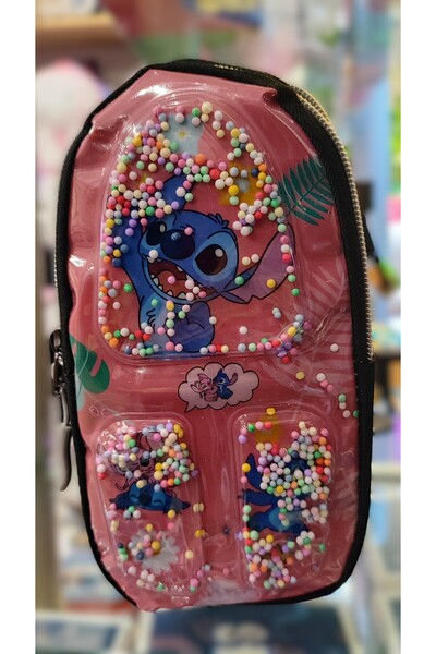 ada çanta kırtasiye Stitch Figured Double Compartment Pencil Case Ad44441