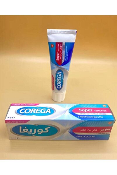 Corega كريم لاصق لأطقم الأسنان من كوريغا، عديم النكهة، 40 غرام