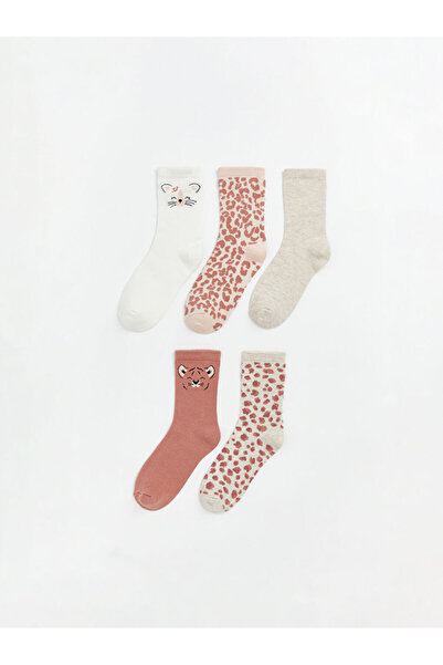 LC Waikiki RMZ CLOTHING DIFFERENCE Текстурирани момичешки чорапи, 5 чифта