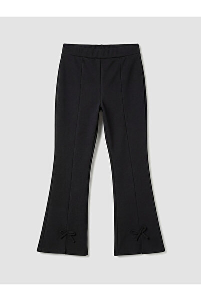 LC Waikiki Çelebi's Pieces crne Zvonaste nogavice tajice za devojčice