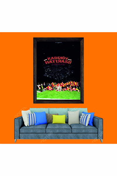 Lioncraft Galatasaray Spor Çerçeveli Duvar Tablosu, Cimbom Taraftar Tablosu 4...