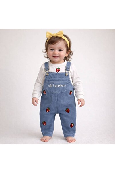 KapsülBebek Baby Girl Salopet Jumpsuit – 100% Cotton