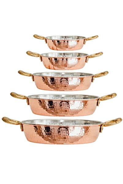 modabakir طقم قدور نحاسية 5 قطع