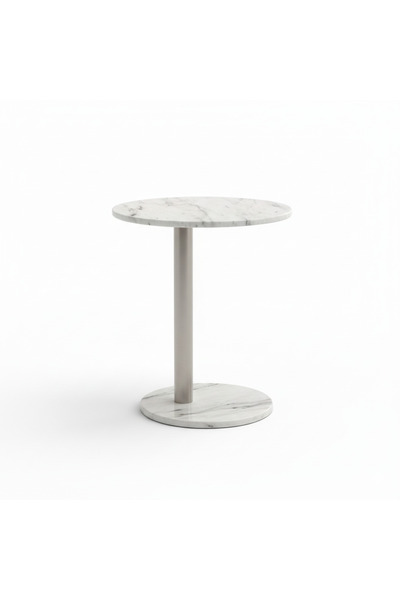 Generic Luxury Marble Side Table - 33x57 cm