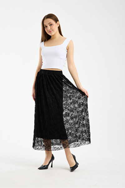 BY PAPI Pleated Maxi Skirt