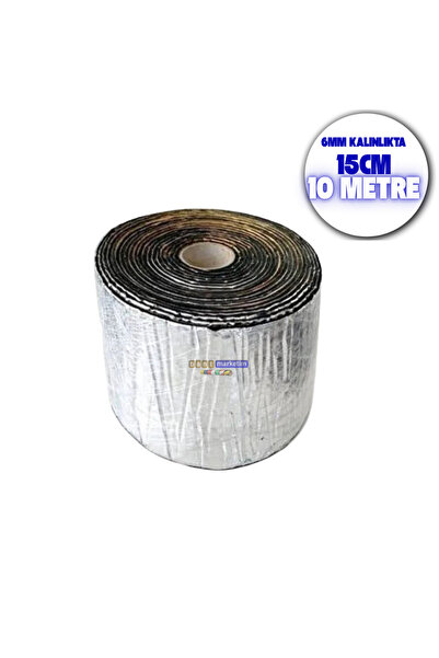 SLCMARKETİM Araç Oto Ses Isı Yalıtım Bandı Folyolu Kauçuk Sünger 15cmx10metre...