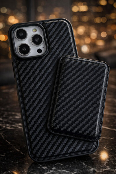 EDELFU Premium iPhone 15 Pro Max - Carbon Velvet Carbon Fiber Inside Velvet M...