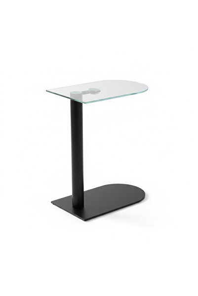 Generic Modern Black Side Table - 37x24x56 cm