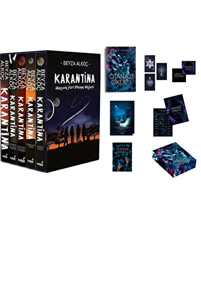 İndigo Kitap Karantina Serisi Seti-5 Kitap Takım- Ciltli Kutulu ve Özel Seri-...