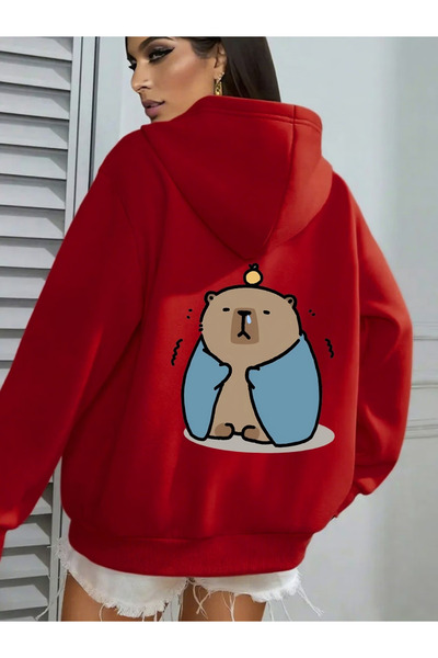 GHZAL Home Collection Printed tracksuit Hooded sweatshirt bottom-top set