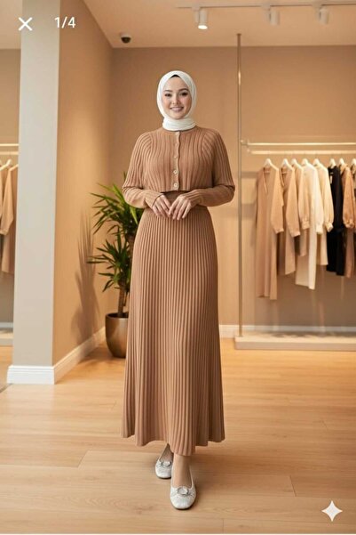 FİFTY ONE Women's Paillette Knitwear Dress