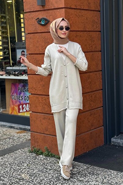 Venöve Juni Pantolonlu Takım 26FWHRK0007 Ekru