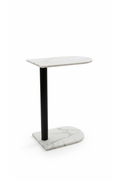 Generic Luxury Marble Side Table - 33x57 cm