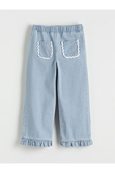 LC Waikiki Girl's Jeans Pants with Elastic Waist