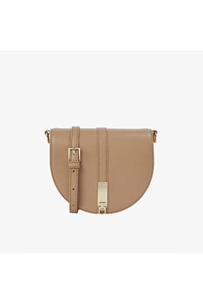 Tommy Hilfiger Heritage Saddle Kadın Kahverengi El Çantası