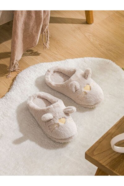 LC Waikiki LCW STEPS Hayvan Figürlü Pelüş Kadın Ev Terliği