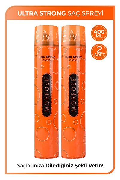 Morfose Ultra Strong Saç Spreyi 400 ml 2 Adet