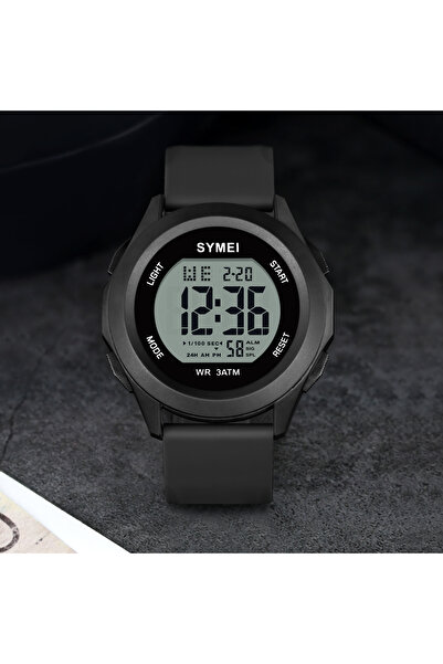 SHIYUNME Men's 3ATM Waterproof Digital Watch, Green Silicone Strap, Multi-Fun...
